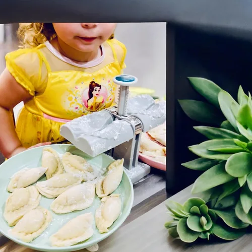 Miniatura 4 de Máquina para hacer bolas de masa, juego de 6 piezas fácil y rápido de preparar con esta prensa para hacer empanadas, comparte tiempo con familiares