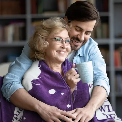 Regalos para mamá, manta con texto en inglés "I Love You Mom", cumpleaños, Navidad, Día de la Madre, San Valentín, regalo para madre, regalos de