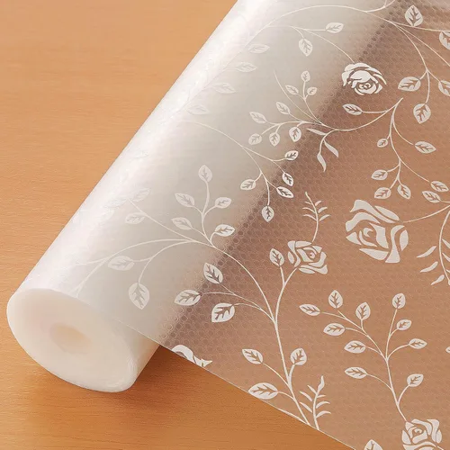 Miniatura 19 de Cooyes Revestimiento para estanterías – Revestimiento de gabinete y cajón no adhesivo prémium para cocina – Papel impermeable con patrón moderno