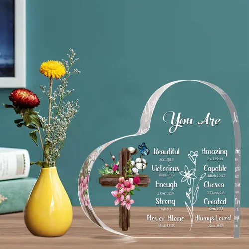 Miniatura 6 de Regalos cristianos inspiradores, religiosos, versículos bíblicos y regalos espirituales de aliento para mujeres, mamá, amiga, hermana, placas