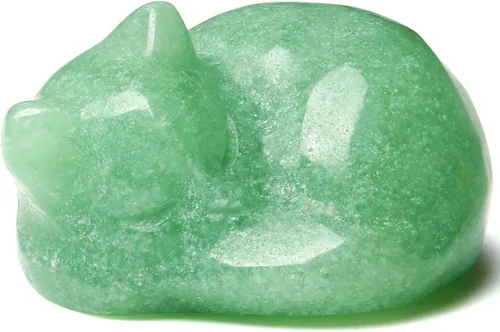 Miniatura 15 de QINJIEJIE Gato de Cristal de Obsidiana Negra de 2 Pulgadas, Piedras Preciosas de Gato Negro, Decoraciones de Estatua de Piedra Curativa, Lindas