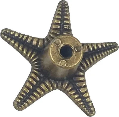 Miniatura 2 de 1 perilla de cajón Coastal Collecton Starfish en latón antiguo
