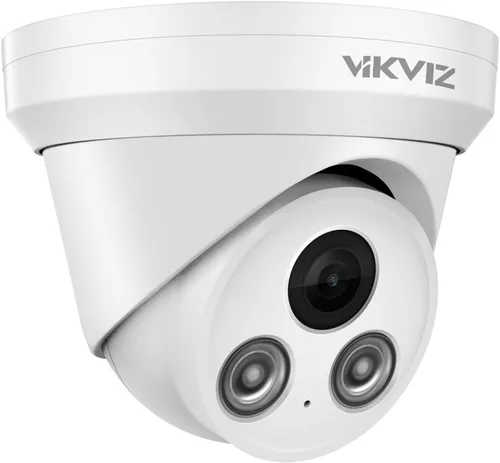 Miniatura 10 de Cámara de seguridad PoE de doble lente de 4MP para exteriores, gran angular panorámico de 180°, visión nocturna a color inteligente de doble luz