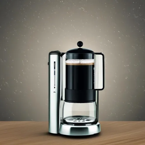 Miniatura 2 de Bodum Brazil 3 tazas de 12 onzas, cafetera eléctrica prensa francés, color negro, Negro