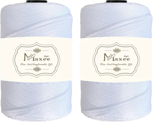 Miniatura 40 de Cordón de macramé premium de poliéster 3 mm × 218 yardas, cordón de macramé 100% polipropileno de 3 mm, ideal para crochet, colgadores de pared, 30