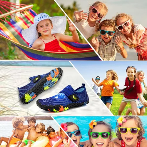 Miniatura 7 de CIOR Zapatos de agua para niños y niñas, cómodos zapatos deportivos con punta cerrada, sandalias deportivas para caminar