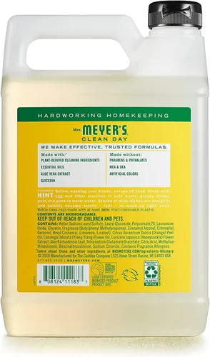 Miniatura 155 de Mrs. Meyer’s Clean Day - Detergente líquido para platos, aroma a lavanda, botella de 16 oz