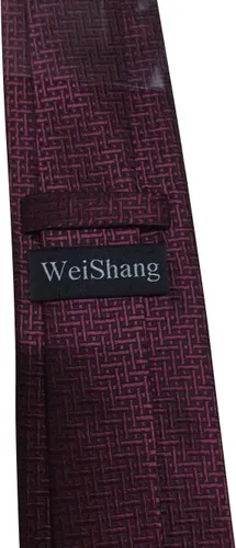 Miniatura 7 de WeiShang Lote de 6 corbatas clásicas de seda para hombre, corbatas tejidas jacquard