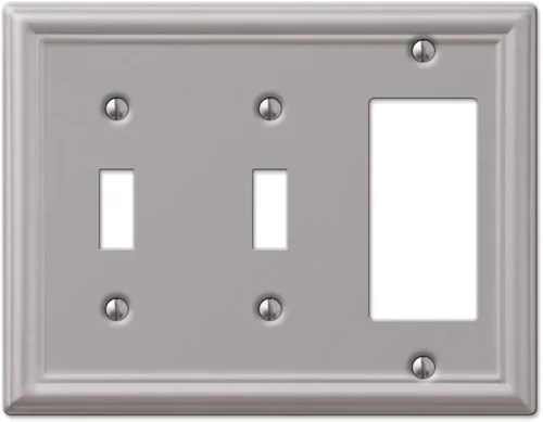 Miniatura 6 de Amerelle 149R4DB - Placa de pared Chelsea, 4 interruptores de palanca, acero, bronce envejecido, paquete de 1