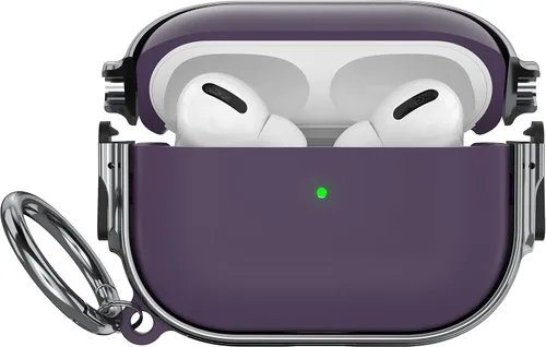 Miniatura 57 de Maxjoy Funda para AirPods 3 con cerradura, bonita funda protectora rígida para AirPod 3 de tercera generación para mujeres y hombres con llavero