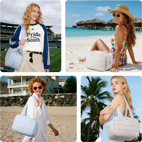Miniatura 6 de Bolsa de almuerzo para mujer，Bolsa de almuerzo congelable，Bolsa de almuerzo pequeña con paquete de hielo incorporado，Bolsas de almuerzo para mujer