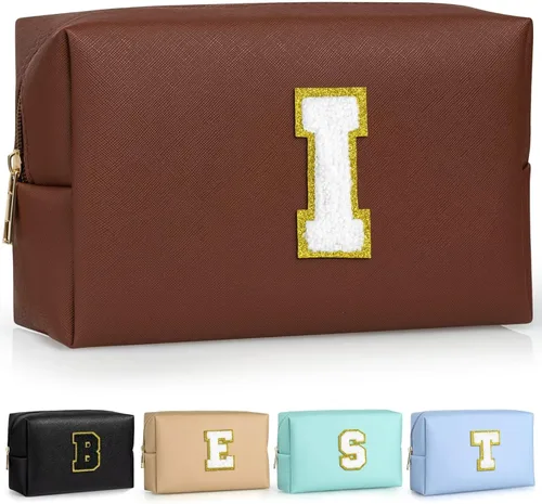 Miniatura 22 de TOPEAST - Bolso de maquillaje para mujer, G Blanco nacarado-rosa