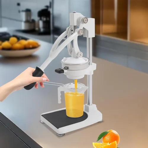 Miniatura 3 de Exprimidor manual de exprimidor de jugo, exprimidor manual de prensa de frutas para naranja, uva, limón, acero inoxidable, cabeza de prensa