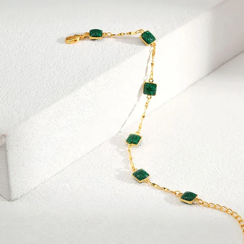 Miniatura 79 de Delicadas pulseras de oro para mujer, chapado en oro 18, ajustable, mal de ojo, mariposa, cuentas, perla, corazón, turquesa, hecha a mano para mujer