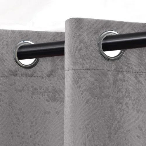 Miniatura 16 de Superior Waverly - Juego de 2 cortinas opacas, par de paneles con aislamiento térmico con ojales en la parte superior, hermosas cortinas de Gris