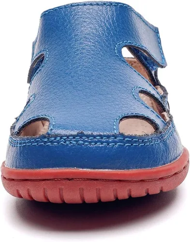 Miniatura 3 de DADAWEN - Sandalias de pescador con correa de cuero para niña y niño (bebé, niño pequeño, niño grande)