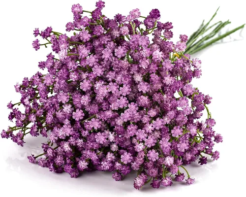 Miniatura 16 de N&T NIETING - Ramo de 10 flores artificiales de aliento de bebé, Gypsophila falsa, toque real, arreglo floral para bodas, fiestas, centros de mesa
