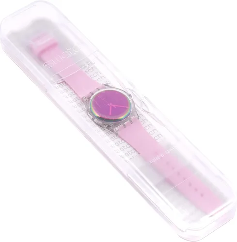 Miniatura 5 de Swatch Correa de silicona de cuarzo transformación, rosa, reloj casual 20 (Modelo SUOK710), Rosado, usone size, Pulsera