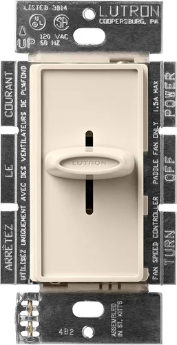 Miniatura 5 de Lutron Electronics Co. SFSQ-F-WH Skylark - Control de ventilador, color blanco