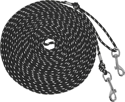 Miniatura 9 de Correa reflectante para gatos, cable para gatos de 15 pies, a prueba de escape, para caminar, patio, correa segura y duradera para jugar al aire
