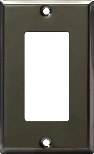 Miniatura 10 de ENERLITES Placa decorativa de pared metálica para interruptor o tomacorriente, cubierta de tomacorriente de acero inoxidable, resistente a