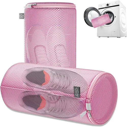 Miniatura 17 de Kimmama Bolsa para lavadora de zapatos, bolsa de malla para ropa sucia para tenis, calzado, entrenadores, zapatillas, material de red de nido