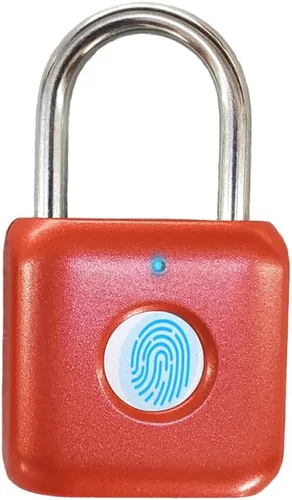 Miniatura 8 de Candado de huellas dactilares eLinkSmart con cerradura de combinación sin llave para casillero de gimnasio, mochila, maleta, equipaje, candado Gris