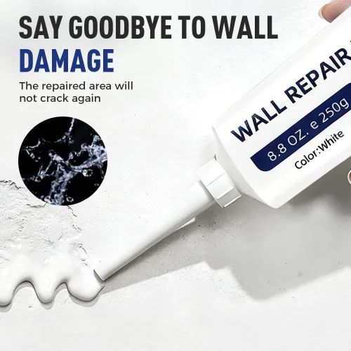 Miniatura 7 de Agente reparador de paredes 2026, pasta de reparación de pared blanca con espátula, agente de reparación de paredes, relleno de azulejos, kit