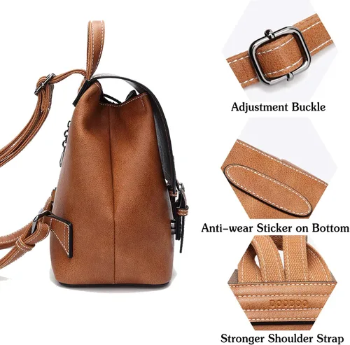 Miniatura 5 de FANDARE - Mochila para mujer, negro A), CC-AP006