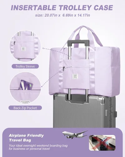 Miniatura 6 de Bolsa de viaje para artículos personales de Spirit Airlines de 18 x 14 x 8 pulgadas, bolsa de viaje debajo del asiento, equipaje de mano plegable