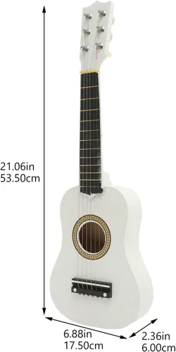 Miniatura 2 de Ciieeo 14ZI1812MUUIS1,21.1*6.9*2.4 in - 21 guitarras acústicas pequeñas, guitarra acústica clásica con cuerda de púa para principiantes, niños