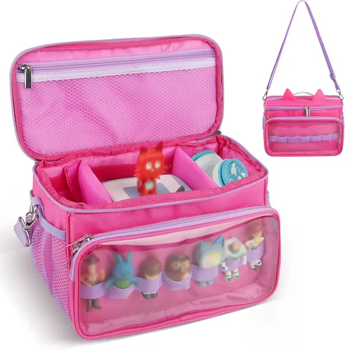 Miniatura 10 de Sun3drucker Estuche de transporte para el juego de iniciación de Toniebox y figuras de Tonie, bolsa de viaje para Toniebox 2 accesorios, auriculares