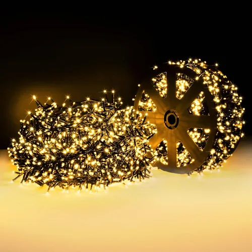 Miniatura 8 de Areker Luces de árbol de Navidad, 400 luces LED para árbol de Navidad con anillo, 10 x 6.6 pies, ultra brillantes, en forma de diamante, luces