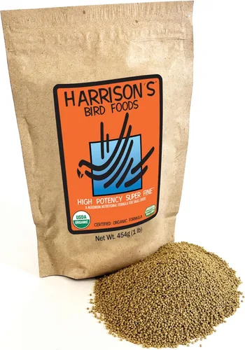 Miniatura 11 de Harrison's Bird Foods Fórmula fina de alta potencia, orgánica certificada, sin OMG para aves pequeñas a medianas, pellets de grado humano para muda
