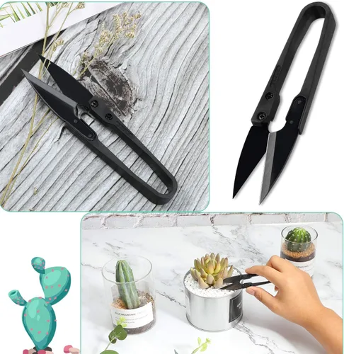 Miniatura 2 de 16 tijeras de podar para bonsái, mini tijeras de podar para recortar brotes y hojas