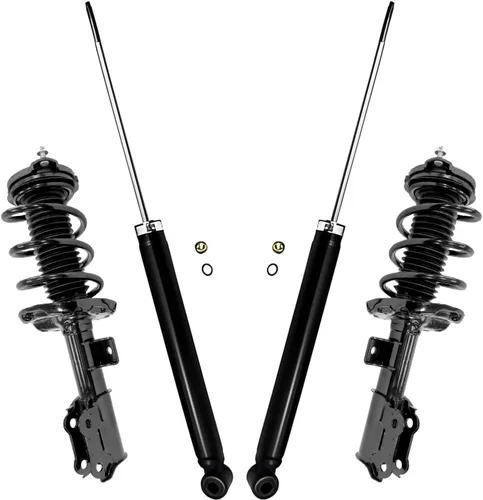 Miniatura 101 de Detroit Axle - Puntales y Amortiguadores para Chevy Traverse Buick Enclave GMC Acadia Saturn Outlook 2007-2012, 2 puntales delanteros con resorte