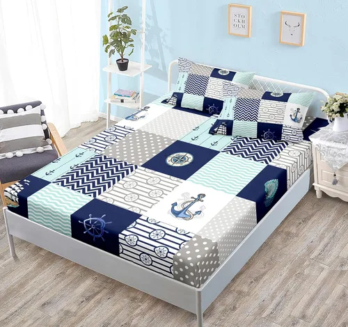 Miniatura 24 de HOSIMA Juego de ropa de cama de 3 piezas para niños, color negro, tamaño individual, sábana bajera ajustable de ajolote de dibujos animados, vida