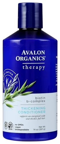 Miniatura 10 de Avalon Organics All Natural Biotin B-Complex - Acondicionador de terapia, 11 onzas líquidas