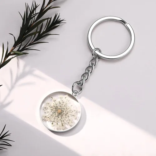 Miniatura 12 de Pressed Flower Keychain Charms Forget-Me-Not Keychain Personalized Handmade Keychain Gifts for Her
