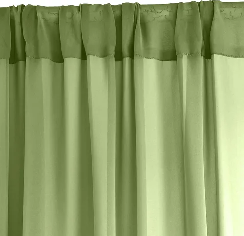 Miniatura 6 de Cortinas de fondo de gasa traslúcida de 10 x 10 pies, cortinas de tela de gasa para bodas, cortina larga transparente para sala de estar, decoración