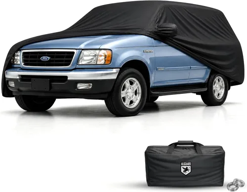 CarCovers - Funda resistente a los arañazos para SUV, compatible con Ford 1997-2002 Expedition - Material de satén negro ultra suave, accesorios SUV