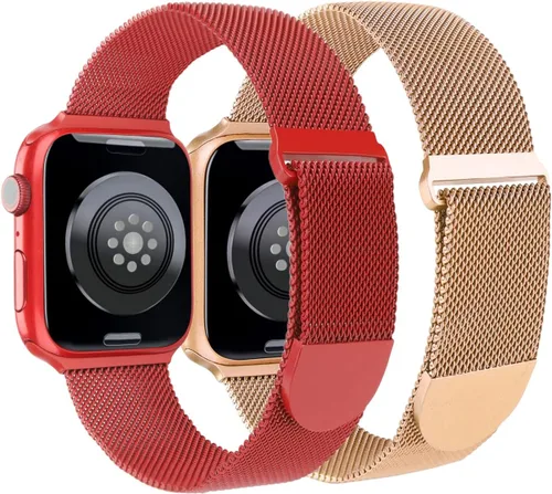 Miniatura 8 de Correa de metal compatible con correas de Apple Watch de 1.496 in 1.575 in 1.614 in 1.654 in 1.732 in 1.772 in 1.811 in 1.929 in Ultra 3/2/1, correa