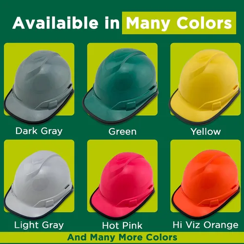 Miniatura 6 de Texas America Safety Company Cap Style Deluxe Ridgeline - Kit de casco duro con suspensión de trinquete de 6 puntos y bordes de seguridad y bolsa