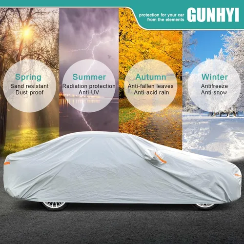 Miniatura 5 de GUNHYI - Funda para auto de 6 capas con ajuste personalizado para Mercedes-Benz Clase S S250 S300 S350 S400 S450 S550 S560 S600 (1972-2025)