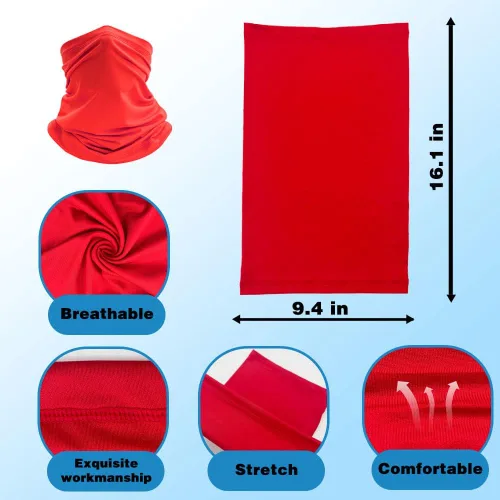 Miniatura 2 de Bufanda transpirable para el cuello, máscara facial para hombres y mujeres, senderismo, ciclismo, deportes, pesca, protección solar UV bandana
