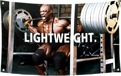 Ronnie Coleman - Bandera ligera y divertida para póster, tapices de pared de cueva de hombre duradera con ojales de latón de 3 x 5 pies para
