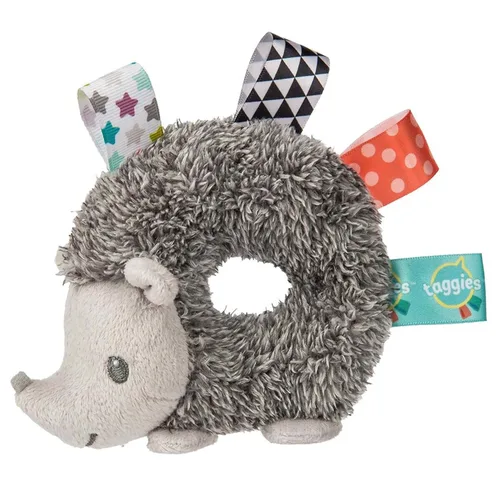 Taggies Heather Hedgehog Sonajero bebé Sonajero de bebé jaspeado