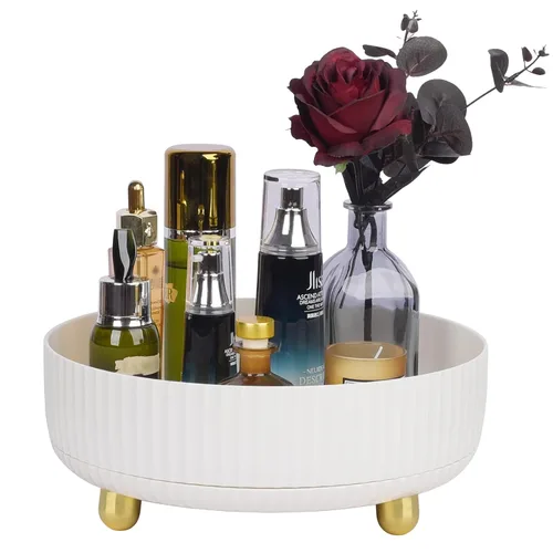 Miniatura 13 de Anyoifax Bandeja organizadora de perfumes de maquillaje, giratoria de 360 grados, organizador de loción para el cuidado de la piel, organizador