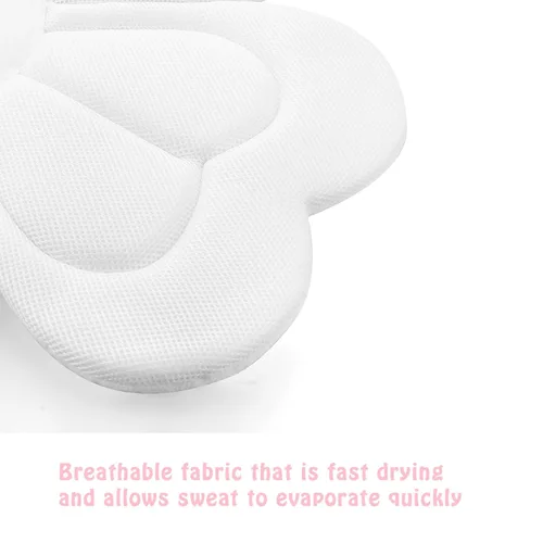 Miniatura 5 de PandaEar Almohadilla de baño para bebé recién nacido, asiento de baño de bebé a niños pequeños de 0 a 6 meses en adelante, pétalos de flores suaves