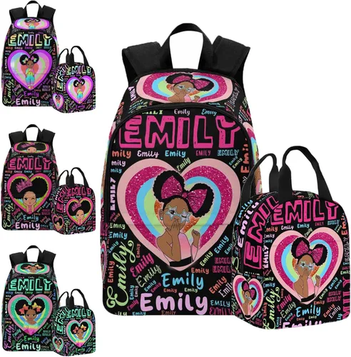 Miniatura 51 de Texto personalizado Elefante desgaste gafas mochila mochila mochila casual Daypack bolsa para mamá niñas, color86-4, Mochilas Daypack